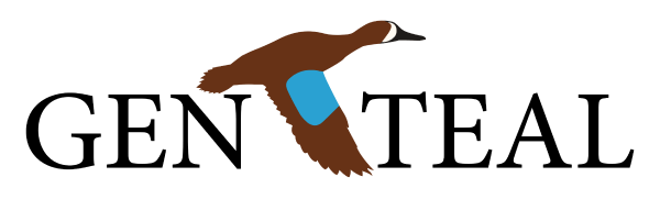 GenTeal Apparel Logo x Revenue Optimization CRO/Paid Media (un)Common Logic